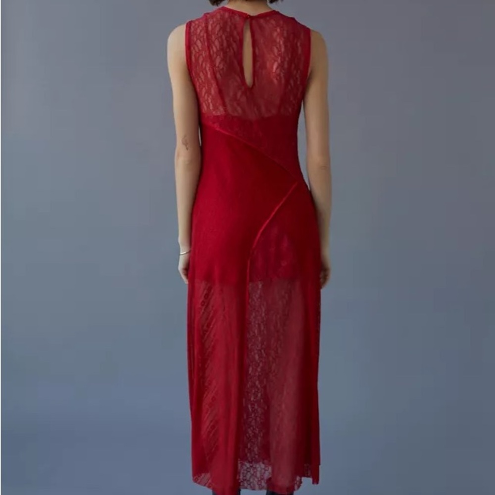 ❌ SOLD ❌ UO Maxine Knit Lace Midi Dress - Picture 3 of 8